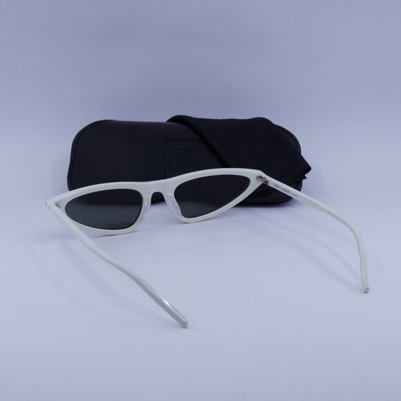 Saint Laurent SL703 003 Cat Eye Sunglasses - Ivory/Grey - Picture 9 of 9